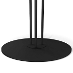 Стол журнальный с круглой столешницей из стекла Gray and Gold Marble варинант исполнения - 4 | Loft Concept в Сочи