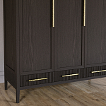 Большой Шкаф Primo Темный орех с 3 дверьми и 3 выдвижными ящиками варинант исполнения - 3 | Loft Concept в Сочи