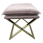 Пуф велюровый на металлическом основании Meekness варинант исполнения - 1 | Loft Concept в Сочи