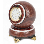 Часы настольные в виде шара из натурального камня Ball Stone Clock варинант исполнения - 4 | Loft Concept в Сочи