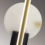 Бра с круглым плафоном из алебастра и бронзовой декоративной стрекозой 45 Alaris  варинант исполнения - 6 | Loft Concept в Сочи