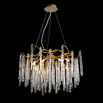 Люстра на подвесе с каркасом из металла и прозрачными подвесками из стекла Droplet Chandelier варинант исполнения - 2 | Loft Concept в Сочи