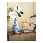 Ваза с мотивами цветущего сада с попугаями Blue Vase Inspired by Nature варинант исполнения - 4 | Loft Concept в Сочи