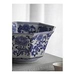 Чаша белая с синим цветочным узором Chino Dishes варинант исполнения - 5 | Loft Concept в Сочи