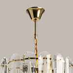 Люстра многоярусная с овальными прозрачными подвесками 36 см Harmonica варинант исполнения - 11 | Loft Concept в Сочи