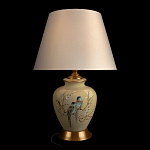 Настольная лампа бежевая с изображением птиц Slip Away варинант исполнения - 2 | Loft Concept в Сочи