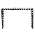 Консоль Дизайнерская Kenya Console ZEBRA Bone Inlay black варинант исполнения - 1 | Loft Concept в Сочи