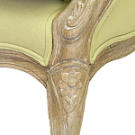 Кресло Ava Classical Armchair green striped flax варинант исполнения - 5 | Loft Concept в Сочи