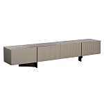 Тумба под телевизор серая с мраморной столешницей Uniqueness Marble варинант исполнения - 1 | Loft Concept в Сочи