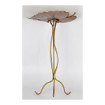 Столик приставной с столешницей Тропический лист Tropical Forest gold варинант исполнения - 3 | Loft Concept в Сочи