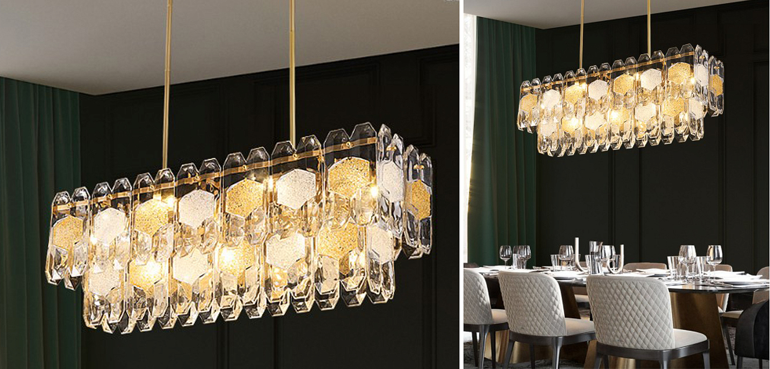 Люстра Oswalda Linear Chandelier Люстра Oswalda Linear Chandelier - Loft-Concept в Сочи