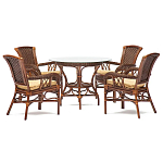 Комплект обеденный из ротанга Eloise варинант исполнения - 1 | Loft Concept в Сочи