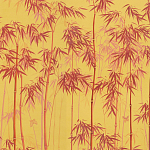 Обои ручная роспись Distant Bamboo Firefly on dyed paper варинант исполнения - 1 | Loft Concept в Сочи