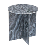 Столик кофейный с столешницей из черного мрамора Compact Black Marble Table варинант исполнения - 2 | Loft Concept в Сочи