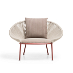 Дизайнерское уличное кресло с веревочной спинкой PETALO Armchair варинант исполнения - 6 | Loft Concept в Сочи