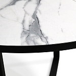 Стол обеденный раздвижной со столешницей белый мрамор Magali варинант исполнения - 8 | Loft Concept в Сочи