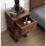 Тумбочка прикроватная с ящиком и дверцей Робот Robot Desk варинант исполнения - 6 | Loft Concept в Сочи