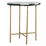 Столик приставной с круглой столешницей с полосатым узором Tabletops with Striped Pattern варинант исполнения - 1 | Loft Concept в Сочи