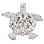 Статуэтка черепаха с ажурным панцирем и детализированной текстурой в белом цвете Marine Accessories варинант исполнения - 4 | Loft Concept в Сочи