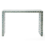 Консоль Дизайнерская Kenya Console ZEBRA Bone Inlay blue варинант исполнения - 1 | Loft Concept в Сочи