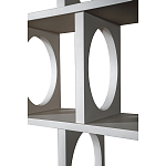 Белый дизайнерский Стеллаж Ring White Wood Bookcase варинант исполнения - 3 | Loft Concept в Сочи