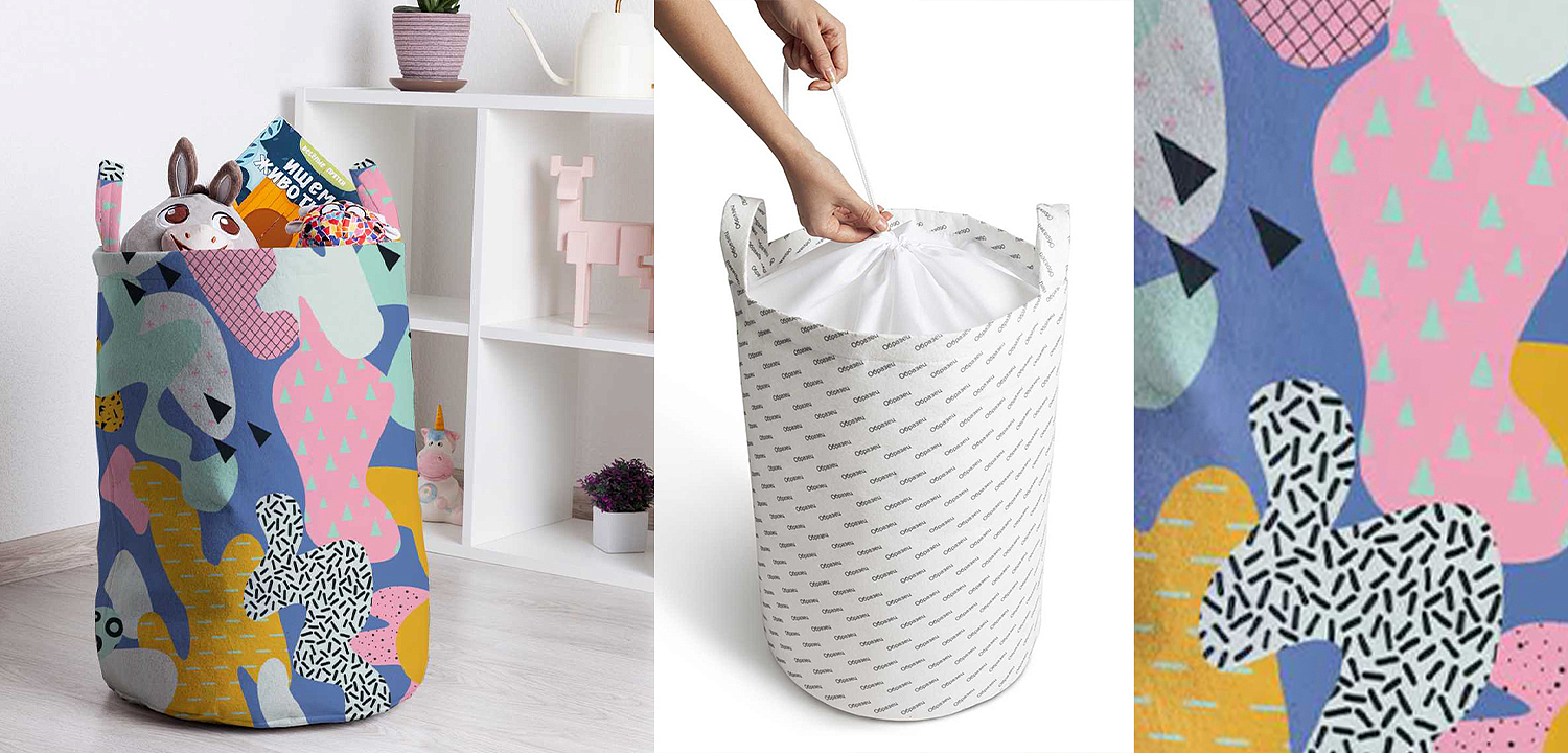 Корзина Pastel Abstraction Basket Корзина Pastel Abstraction Basket - Loft-Concept в Сочи