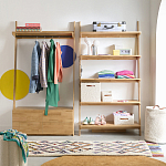 Корзина для белья из ткани букле Boucle Organizers Round варинант исполнения - 3 | Loft Concept в Сочи