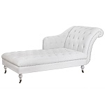Кушетка белая с мягкой обивкой из велюра Michael Couch варинант исполнения - 1 | Loft Concept в Сочи