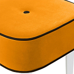 Квадратный мягкий пуф на белых ножках Winton Pouf Square варинант исполнения - 24 | Loft Concept в Сочи