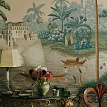 Обои ручная роспись River Scenes of Bengal Kolkata варинант исполнения - 5 | Loft Concept в Сочи