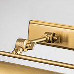 Светильник для картин цвета состаренная латунь с широким плафоном на прямоугольном основании Elstead Lighting варинант исполнения - 9 | Loft Concept в Сочи