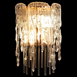 Бра с эффектом стекающего стекла и прозрачными трубками Textured Glass варинант исполнения - 1 | Loft Concept в Сочи