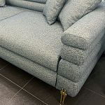 Дизайнерский Диван Lancaster Серо-голубое букле варинант исполнения - 2 | Loft Concept в Сочи