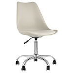 Офисный стул на металлическом основании EGGERY Beige варинант исполнения - 1 | Loft Concept в Сочи