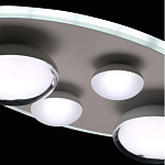 Потолочный светильник овальной формы белого цвета с 4-мя лампами Lunar Pebbles варинант исполнения - 9 | Loft Concept в Сочи