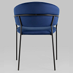 Стул в велюре синего цвета Horizon варинант исполнения - 4 | Loft Concept в Сочи