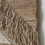 Панно из шерсти и хлопка с узором Beige Calista Cascade варинант исполнения - 6 | Loft Concept в Сочи