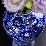 Ваза из фарфора сине-белого цвета Blue & White Ornament  варинант исполнения - 6 | Loft Concept в Сочи
