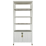 Стеллаж со стеклянными полками Elsa Dreams White варинант исполнения - 8 | Loft Concept в Сочи