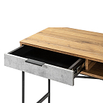 Стол рабочий в стиле лофт с ящиком и нишей для хранения Urban Style Space варинант исполнения - 3 | Loft Concept в Сочи