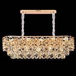 Люстра овальная каскадная с подвесками в форме колец Galaxy of Light варинант исполнения - 4 | Loft Concept в Сочи