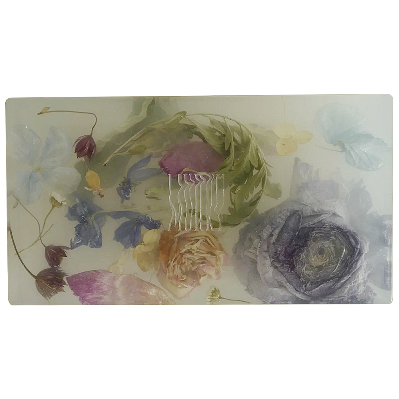 Шкатулка из эпоксидной смолы с цветами белая Epoxy Resin Rectangular Box White Белый Мульти Шкатулка из эпоксидной смолы с цветами белая Epoxy Resin Rectangular Box White Белый Мульти в Сочи | Loft Concept