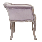 Кресло низкое в стиле прованс Розовый Велюр Louis French Armchair  варинант исполнения - 1 | Loft Concept в Сочи