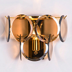 Бра с круглыми стеклянными подвесками Cardiel Amber Glass Wall Lamp варинант исполнения - 2 | Loft Concept в Сочи