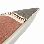 Подушка декоративная с геометрическим узором и плетенными вставками Divine Abstractions варинант исполнения - 3 | Loft Concept в Сочи