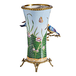 Ваза из фарфора с птицами на бронзовой ветке Garden of Eden варинант исполнения - 2 | Loft Concept в Сочи