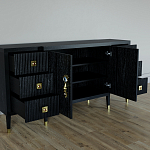 Большой Комод-буфет Elsa Dreams Black с ящиками варинант исполнения - 1 | Loft Concept в Сочи