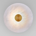 Бра светодиодный с мраморным рассеивателем латунь варинант исполнения - 1 | Loft Concept в Сочи