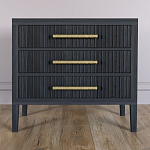 Тумба Primo  с тремя ящиками шпон Черный дуб варинант исполнения - 2 | Loft Concept в Сочи