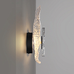 Бра с волнообразным стеклянным плафоном и вставкой из мрамора Liquid Stone варинант исполнения - 2 | Loft Concept в Сочи